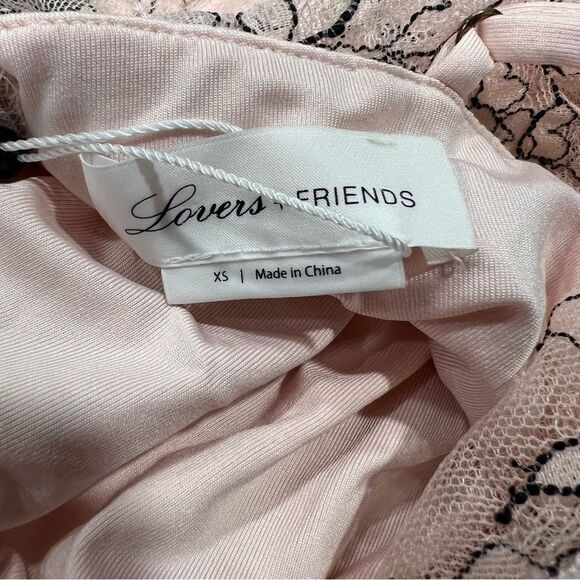 NWT Revolve x Lovers + Friends Adaline Mini Dress in Soft Blush | size XS - Picture 6 of 13